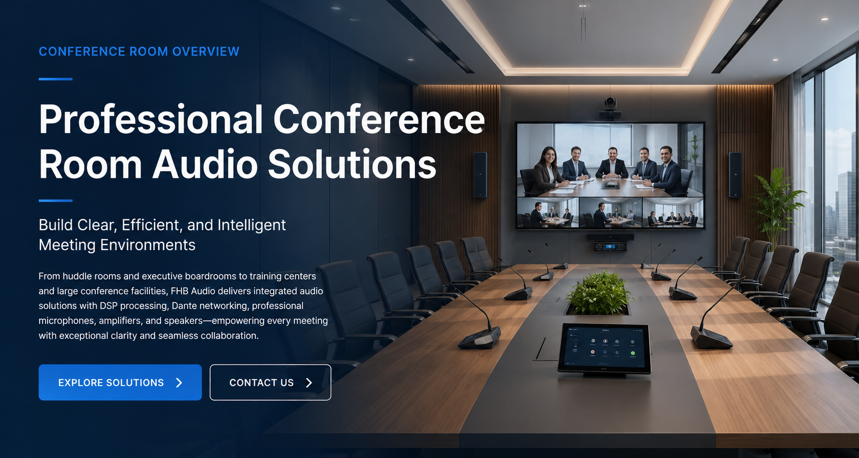 Profesionálne audio riešenia pre konferenčné miestnosti